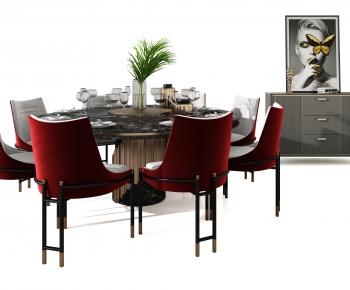 Modern Dining Table And Chairs-ID:178077948