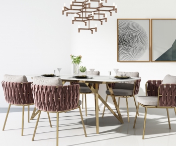 Modern Dining Table And Chairs-ID:768198977