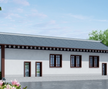Chinese Style Building Appearance-ID:805691965