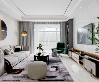 Modern A Living Room-ID:146923075