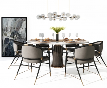 Modern Dining Table And Chairs-ID:879796038