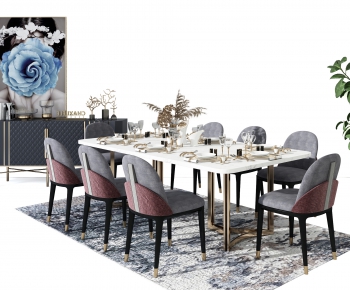 Modern Dining Table And Chairs-ID:770385988