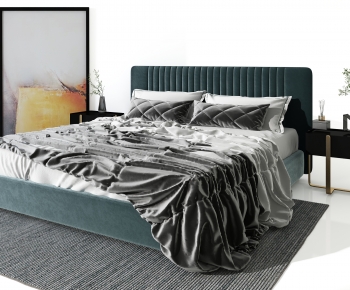 Modern Double Bed-ID:226075894