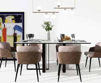 Modern Dining Table And Chairs-ID:663351066