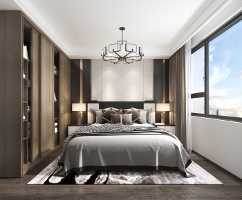 New Chinese Style Bedroom-ID:554856064