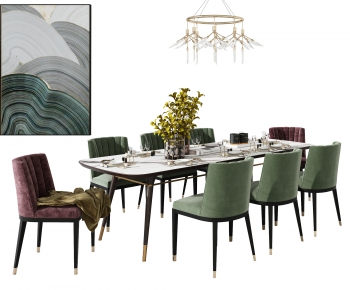 Modern Dining Table And Chairs-ID:493786107