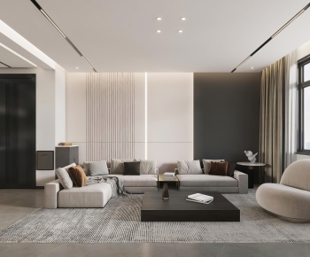Modern A Living Room-ID:622958908