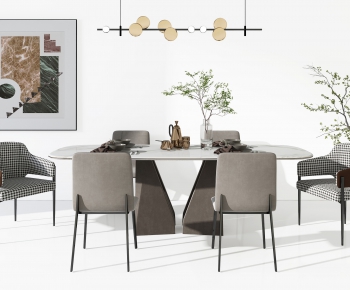 Modern Dining Table And Chairs-ID:448714975