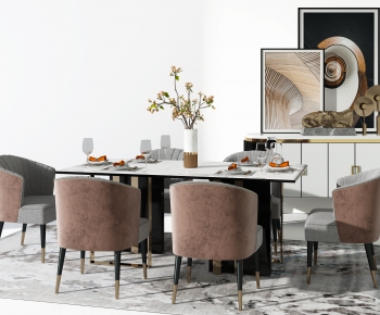 Modern Dining Table And Chairs-ID:659157046