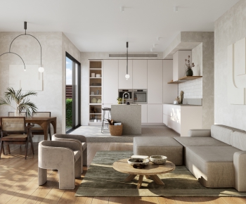 Wabi-sabi Style A Living Room-ID:620026112