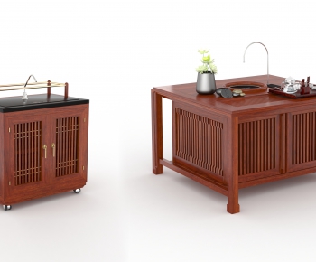 New Chinese Style Tea Tables And Chairs-ID:588496924