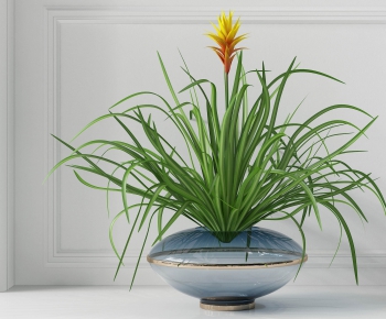 Modern Potted Green Plant-ID:192666057