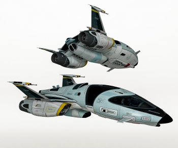 现代未来科幻宇宙飞船 喷气式战斗机-ID:644368896