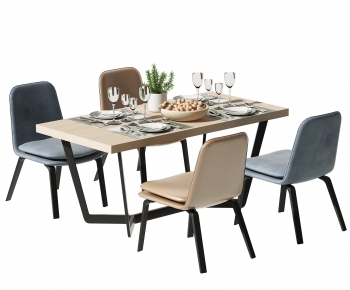 Modern Dining Table And Chairs-ID:858611114