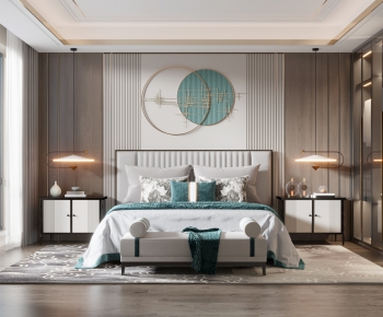 New Chinese Style Bedroom-ID:537829479