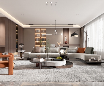 Modern A Living Room-ID:270674945