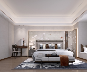 New Chinese Style Bedroom-ID:567953111