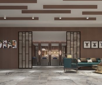 New Chinese Style Lobby Hall-ID:536544088
