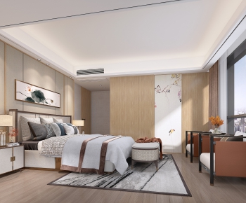 New Chinese Style Bedroom-ID:389188051