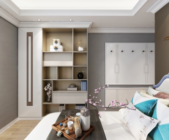 Simple European Style Bedroom-ID:173699916