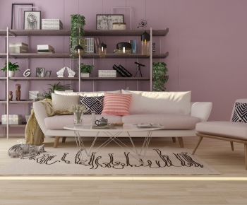 Nordic Style Sofa Combination-ID:407250882