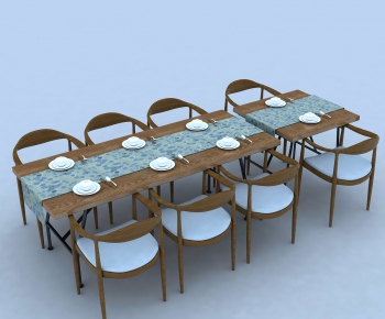 New Chinese Style Dining Table And Chairs-ID:480164052