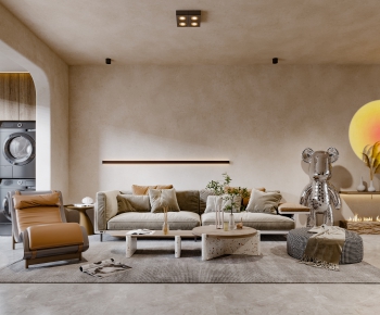 Wabi-sabi Style A Living Room-ID:349939117