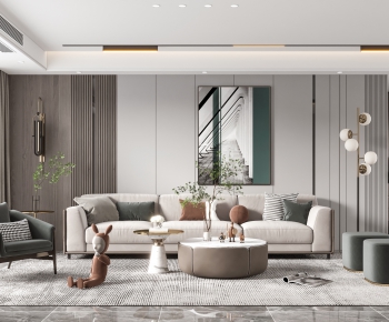 Modern A Living Room-ID:675498014