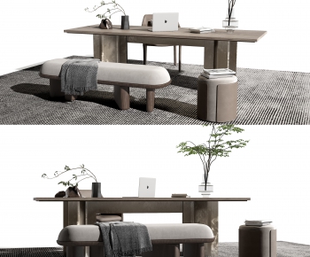 Modern Computer Desk And Chair-ID:883101941