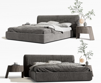 Modern Double Bed-ID:899475108