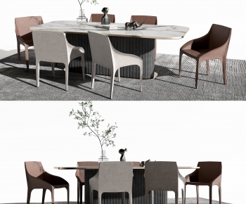 Modern Dining Table And Chairs-ID:658911944