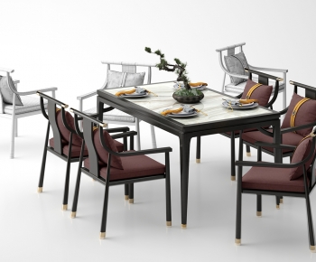New Chinese Style Dining Table And Chairs-ID:961325886