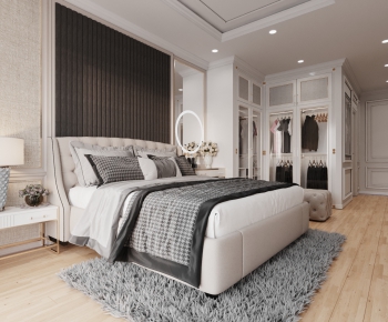 Simple European Style Bedroom-ID:908051971