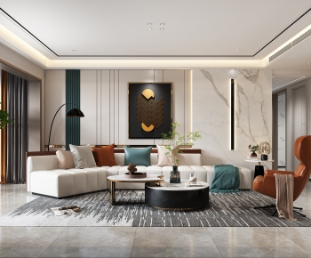 Modern A Living Room-ID:987344035