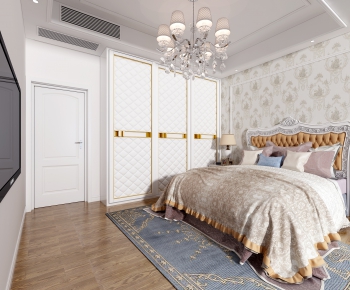 Simple European Style Bedroom-ID:934492117