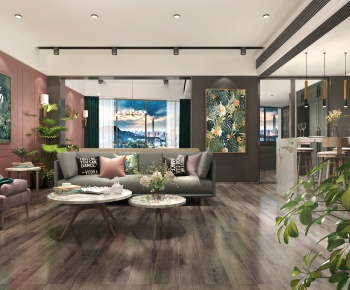 Modern A Living Room-ID:424990722