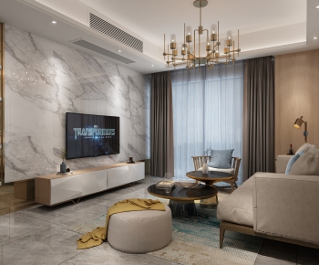 Modern A Living Room-ID:643250976