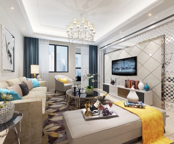 Modern A Living Room-ID:555839528