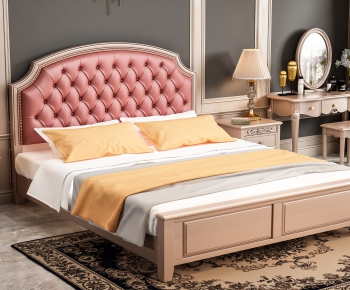 American Style Double Bed-ID:308771179