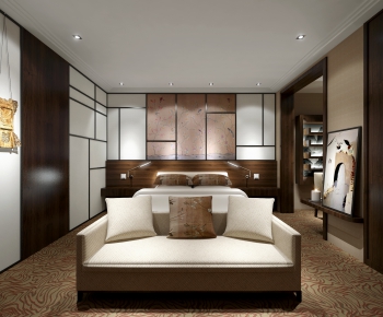 New Chinese Style Bedroom-ID:567653894