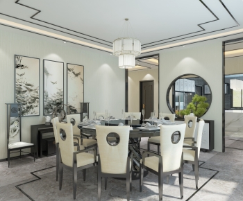 New Chinese Style Dining Room-ID:564897062