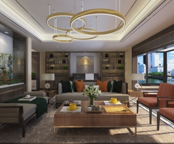 Modern A Living Room-ID:622119901