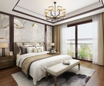 New Chinese Style Bedroom-ID:920821916