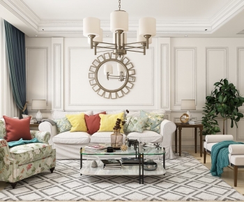 American Style A Living Room-ID:644960481