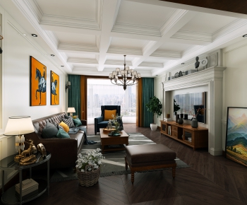 American Style A Living Room-ID:738209013