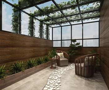 New Chinese Style Glass Sun Room-ID:813736921