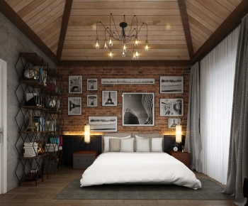 Industrial Style Bedroom-ID:516822102