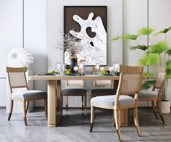 Nordic Style Dining Table And Chairs-ID:494225032