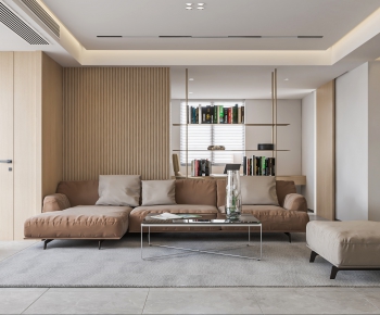 Modern Wabi-sabi Style A Living Room-ID:340593104