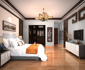 New Chinese Style Bedroom-ID:160406118